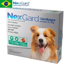 Nexgard Antipulgas e Carrapatos Cães 10,1 a 25 Kg 1 comprimido