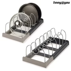 Suporte Organizador Expansível para Cozinha Escorredor de Pratos Louças Panelas Tampas TINNY YOU
