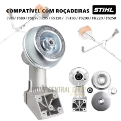 Ponteira Transmissão Completa Para Roçadeiras Stihl Fs55 Fs85 Fs120 Fs200 Fs250 Costal FR220