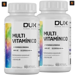 Kit 2x Multivitamínico 90 caps Esportivo Dux Nutrition Human Health