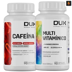 Kit Multivitamínico 90 Cápsulas e Cafeína 90 Cápsulas Dux Human Health