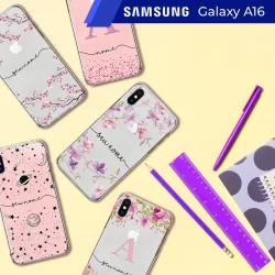 Capa Capinha - Samsung Galaxy A16 - Transparente Personalizada com Nome