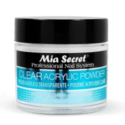 Pó Acrílico Transparente Mia Secrets p/Unhas Frasco 30g