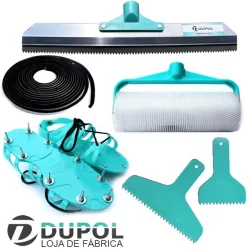 Kit H - Ferramentas Epóxi - Porcelanato Líquido - Piso 3d - Ferramentas Argamassa Cimentícia Autonivelante