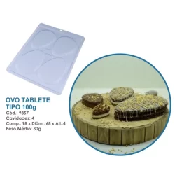Forma BWB ovo tablete de Páscoa tipo 100g  forma simples  cod  9857 L9