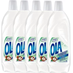 Kit com 5 Lava Roupas Ola Coco 1L Cada