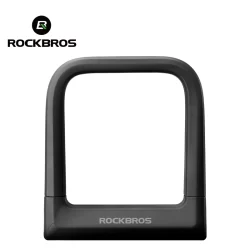 Fechadura Em U De Silicone Rockbros Forma De Bicicleta Anti-Roubo Para Veículos Elétricos Com 2 Chaves