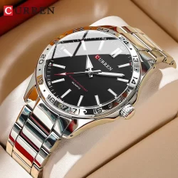 CURREN Relógio Casual Simples De Aço Inoxidável De Marca Original Mãos Luminosas À Prova D'água Moda Analógica Única De Quartzo 8452 XS