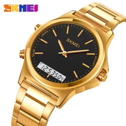 Skmei Men's Business Relógio Eletrônico Digital De Dupla Exibição À Prova D'água Masculino 2120