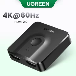 Interruptor HDMI UGREEN 2 Em 1 Saída 4K  60Hz Splitter