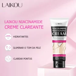 LAIKOU Niacinamida Creme Branqueador Corporal Inferior O Joelho Reduzir A Pigmentação 100ml