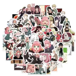 50 Unid . SPY × FAMILY Japão Adesivos De PVC Anime À Prova D'água