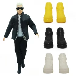 Acessórios para sapatos de boneca Ken de 30 cm, sapatos Ken Prince de 6 pontos, botas, brinquedos para meninas