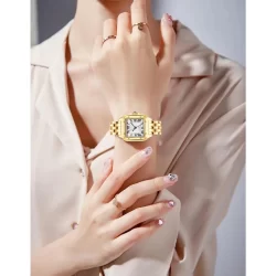 Relógio Mulher Marca Luxo Leve De Aço Inoxidável Casal Moda Feminina Relógios De Pulso De Quartzo Homem De Negócios W130