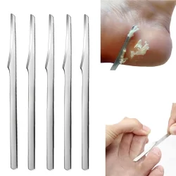 1/2/5Pcs Faca De Pedicure Ferramentas Para Esfregar Os Pés De Aço Inoxidável Raspar