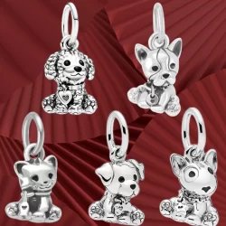 Estimação Dumbo Disney Contas De Encanto Adapta-Se À Pulseira Original Mulheres Pingente Jóias Presente Quente