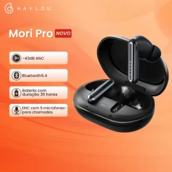 [New] Haylou Mori Pro ANC-43dB Fones De Ouvido 35h-Bateria IPX4 à prova d'água 6-Mic Bluetooth5.4 Earbuds