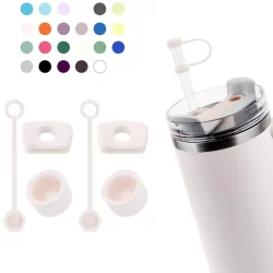 Conjunto De Três Peças anti-Derramamento De Silicone Para Copo  1.0 E 2.0 3 Onças/40