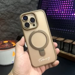 Novo Suporte Magnético Com Nome Personalizado Caixa Telefônica Adequada Para iphone 16 pro max 15 14 13 12 11 pro max