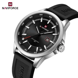 NAVIFORCE Relógio Masculino De Negócios Da Moda À Prova D'água Com Pulseira De Silicone 9248T
