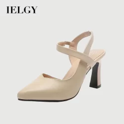 IELGY Salto Grosso Feminino Em Couro