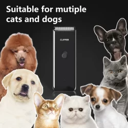Máquina de Tosa para Pets - Silenciosa, Recarregável e Segura para Cães e Gatos