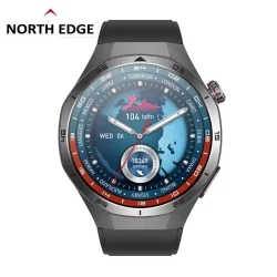 North EDGE ET456 Relógio inteligente saudável Tela AMOLED de 1.56 polegadas ECG Inspeção microfísica IP68 à prova d'água