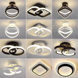 Luminária De Teto Led Decoração Minimalista Lustre Moderno Pendente Lustre Plafon para Sala Quarto Ceiling Light