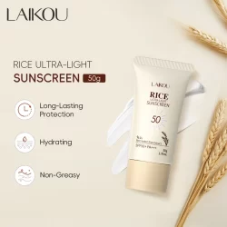 LAIKOU Arroz Protetor Solar Ultraleve Fps50 + PA + + 50g Proteção De Longa Duração Hidratação Não Oleoso