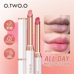 O.TWO.O Bálsamo Hidratante Labial Antiaderente De Longa Duração Maquiagem Natural Cosméticos 4 Cores