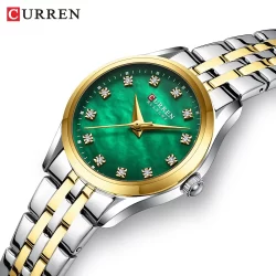 CURREN Relógio Feminino Elegante Design Simples De Quartzo À Prova D'água De Luxo 9111 X