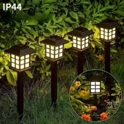 Kit 2/6 Luminaria Solar Espeto de Jardim Led Decoração Cazinha Recarregavel no Sol