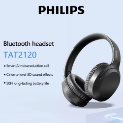 Philips TAH2120 Fone De Ouvido Bluetooth Transparente Com Redução De Ruído Montado Na Cabeça De Alta Qualidade v 4.5
