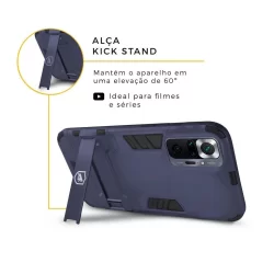Capa Case Capinha Armor Proteção Militar para Xiaomi Redmi Note 10 Pro - Gshield, Antiderrapante