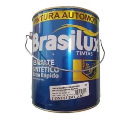 Tinta Repintura Automotiva Esmalte Sintético Cinza Massey Ferguson 3,6litros Brasilux