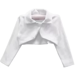 Bolero Infantil Festa Menina Plush Vários Cores E Modelos