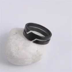 Anel Skyrim Unissex de aço inoxidável  6mm ( CÓD 17 )