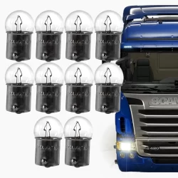 Lâmpadas Halógena Automotiva (TR 67) R10 W I 24V 10W BA15S - p/ Caminhão Jogo