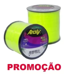 Linha De Pesca Araty Best Cast Amarelo Fluorescente Envio Imediato