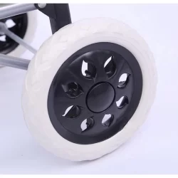 Kit 2 Rodinhas Roda Para Carrinho De Compras Feira Maleiro