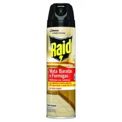 Inseticida Aerossol Raid Mata Baratas e Formigas Tripla Ação 285ml