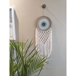 Filtro Dos Sonhos Olho Grego Macramê Decoração Afetiva