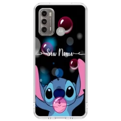 Capa de Celular Capinha Moto G60 Personalizada - Stitch Nome 2