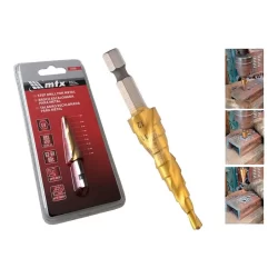 Broca Escalonada De 4 À 12 Mm Hss Espiral Profissional Mtx
