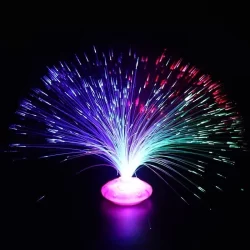 15 Abajur De Luminária Fibra Ótica Neon Para Mesa de Festa