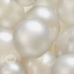 Balões Perolizados Branco nº9  metalizados bexigas bolas 50 unidades