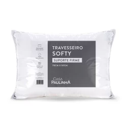 Travesseiro Micropercal Softy Suporte Firme Enchimento Silicone