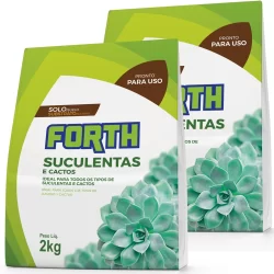 2 Substrato Terra Especial Cactos e Suculentas 2kg - Forth