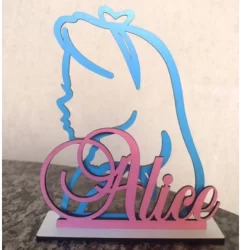 20 Lembrancinhas Alice No País Das Maravilhas Personalizada Festa Nomes Centro De Mesa Infantil