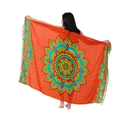 Canga De Praia Viscose Mandala